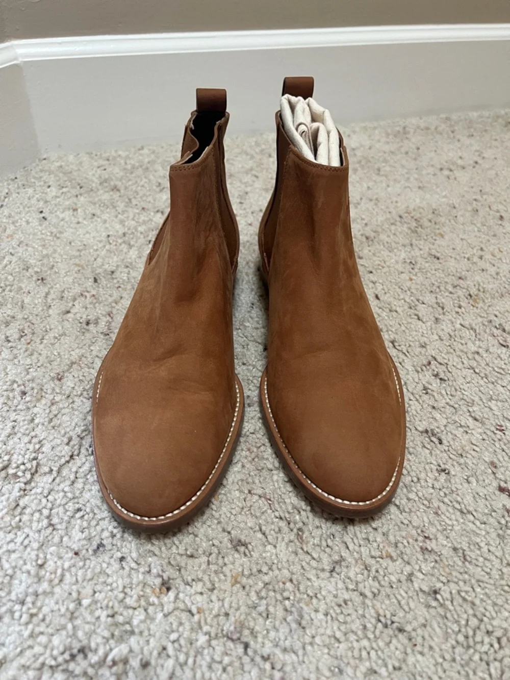 Jenni Kayne | NWOB Oiled Leather Chelsea Boot in Walnut - Size IT 40